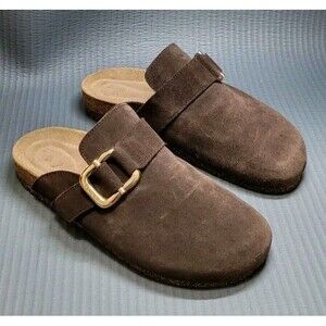 Flattered Cara Slip On Brown Suede Mules Size 39 US 8